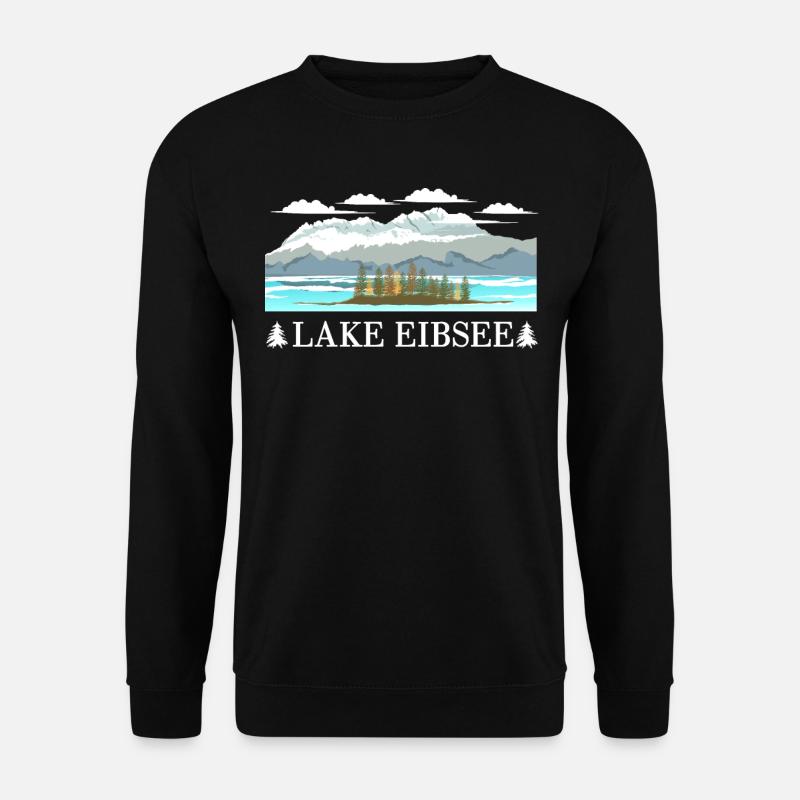 Lake Eibsee - Unisex Pullover - Schwarz