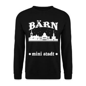 Bärn Skyline Bern - Unisex Pullover - Schwarz - Vorne - Alina (178cm) & Michal (187cm)