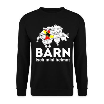 Bärn Heimat Bern - Unisex Pullover - Schwarz - Vorne - Alina (178cm) & Michal (187cm)
