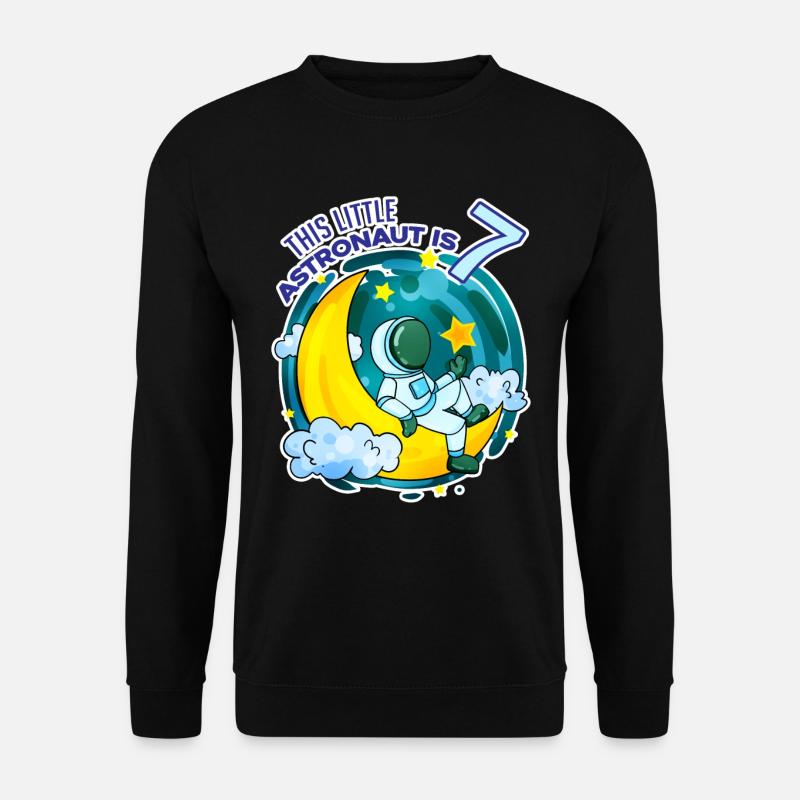 7 Jahre alt Junge - 7 Geburtstag - Ich bin 7 - Unisex Pullover - Schwarz