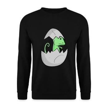 Chameleon Baby - Unisex Sweatshirt - black - Front - Alina (178cm) & Michal (187cm)