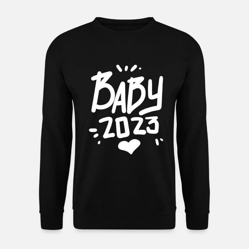 Grossesse Bébé enceinte 2023 - Sweat-shirt Unisexe - noir