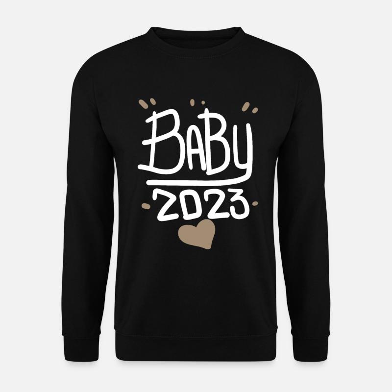 Grossesse Bébé enceinte 2023 - Sweat-shirt Unisexe - noir