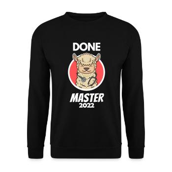 Fait Cadeau de maîtrise - Sweat-shirt Unisexe - noir - Devant - Alina (178cm) & Michal (187cm)