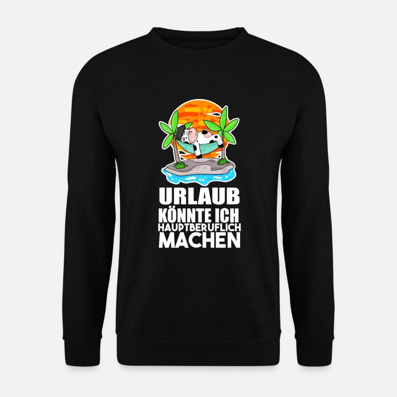 Strandraub Urlaub Reise Strand Urlaubsziel - Unisex Pullover - Schwarz