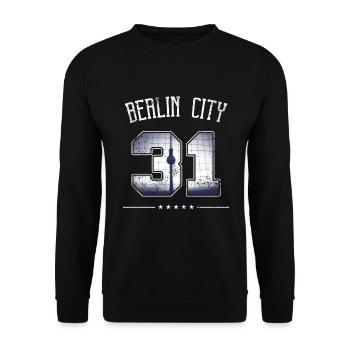Ne soyez pas un '31 I traître Paragraphe I Berlin Ciry - Sweat-shirt Unisexe - noir - Devant - Alina (178cm) & Michal (187cm)