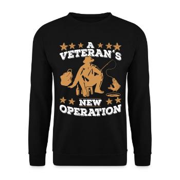 Angel Veteran - Unisex Sweatshirt - black - Front - Alina (178cm) & Michal (187cm)