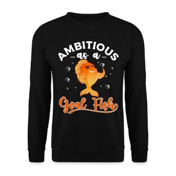 Goldfisch - Unisex Pullover - Schwarz - Vorne - Alina (178cm) & Michal (187cm)