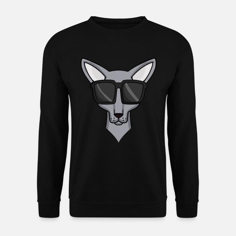 Sphynx cat with sunglasses - Unisex Sweatshirt - black