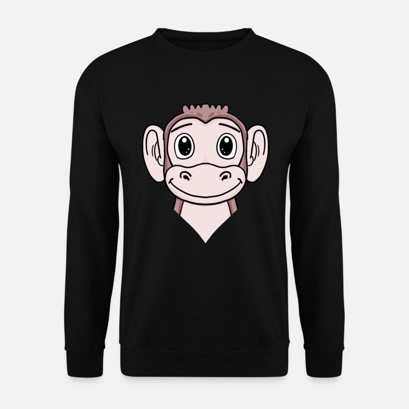 Affe - Unisex Pullover - Schwarz