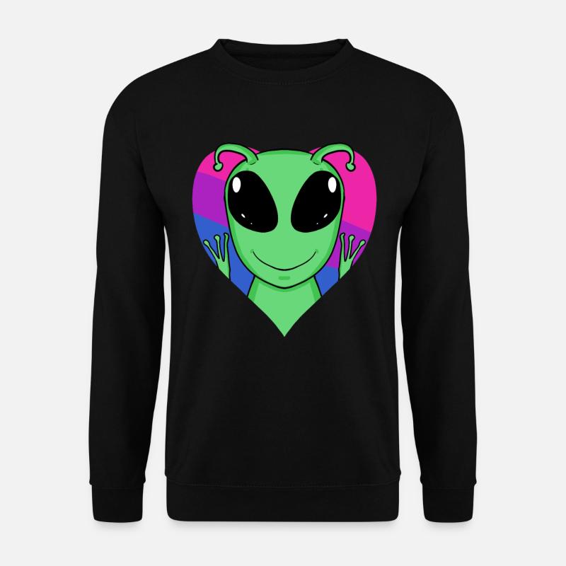 Bisexuell Außerirdisches Leben Geschenk - Unisex Pullover - Schwarz