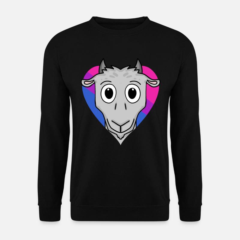 Bisexuell Ziege Geschenk - Unisex Pullover - Schwarz