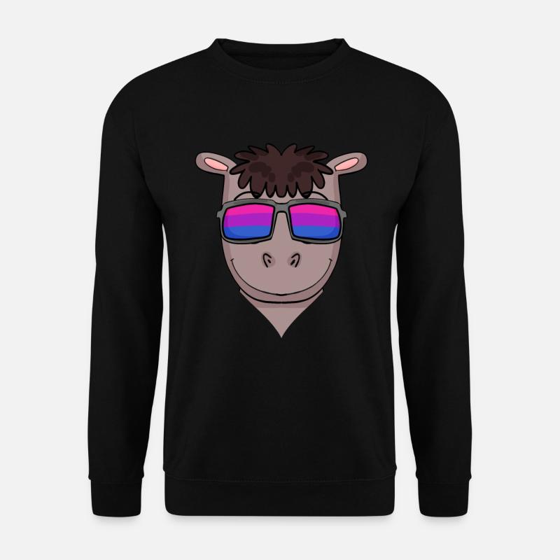 Bisexuell Pferd Geschenk - Unisex Pullover - Schwarz