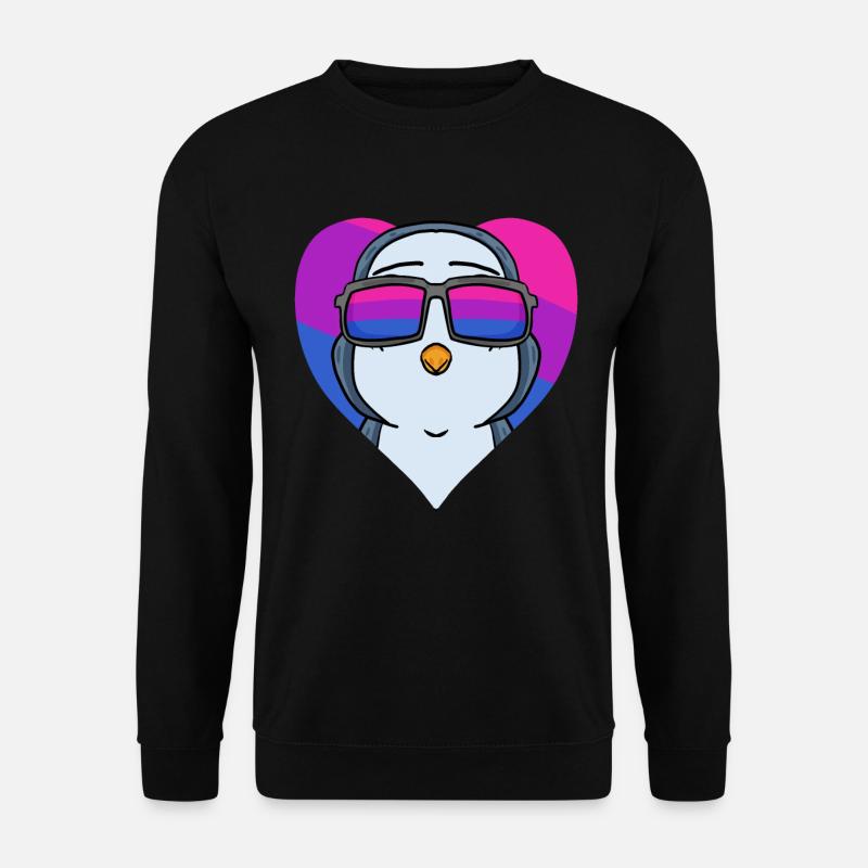 Bisexual Penguin Gift - Unisex Sweatshirt - black