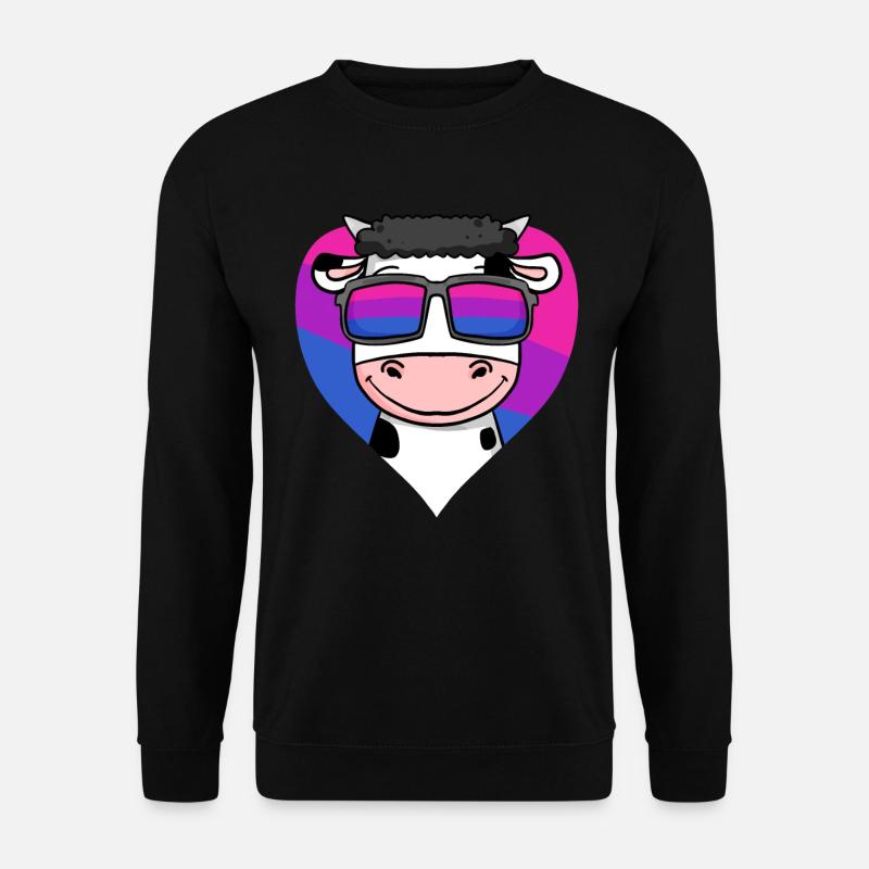 Bisexual Cow Gift - Unisex Sweatshirt - black