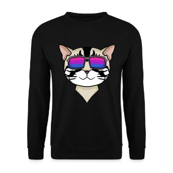 Cadeau bisexuel american shorthair cat - Sweat-shirt Unisexe - noir - Devant - Alina (178cm) & Michal (187cm)
