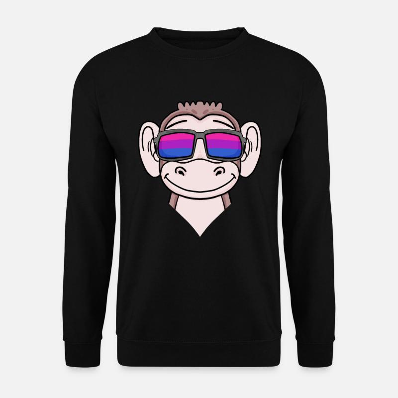 Bisexual Monkey Gift - Unisex Sweatshirt - black