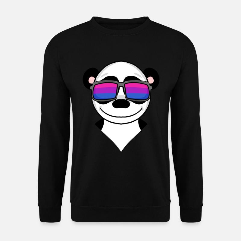 Bisexuell Panda Geschenk - Unisex Pullover - Schwarz