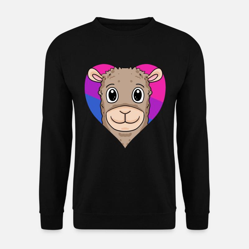 Bisexual Alpaca Gift - Unisex Sweatshirt - black