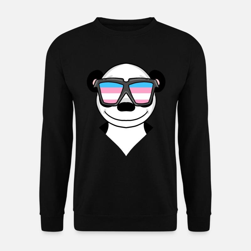 Transgender Transsexual Panda Gift - Unisex Sweatshirt - black