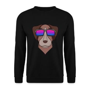 Bisexuel Pointer Dog Cadeau - Sweat-shirt Unisexe - noir - Devant - Alina (178cm) & Michal (187cm)
