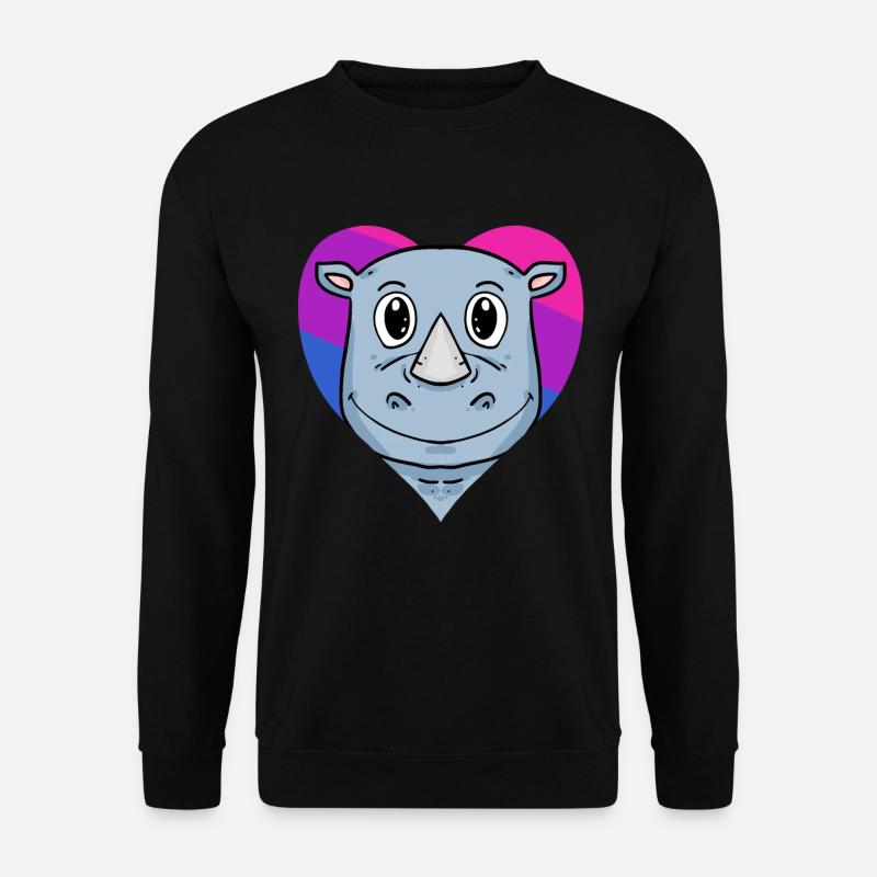 Bisexuell Nashorn Geschenk - Unisex Pullover - Schwarz