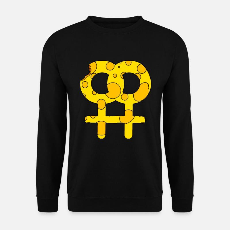 Doppeltes Venussymbol - Unisex Pullover - Schwarz