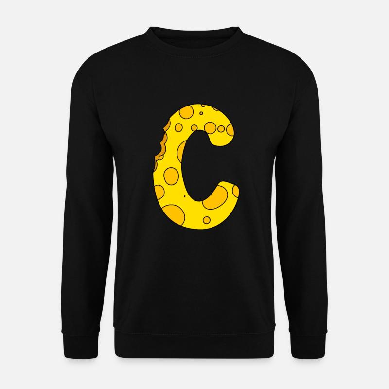 Buchstabe C - Unisex Pullover - Schwarz