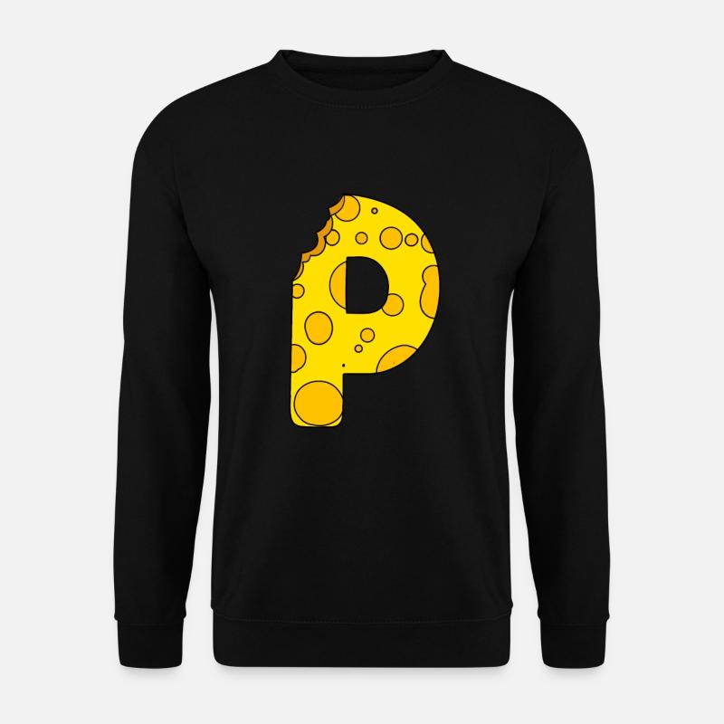 Buchstabe P - Unisex Pullover - Schwarz