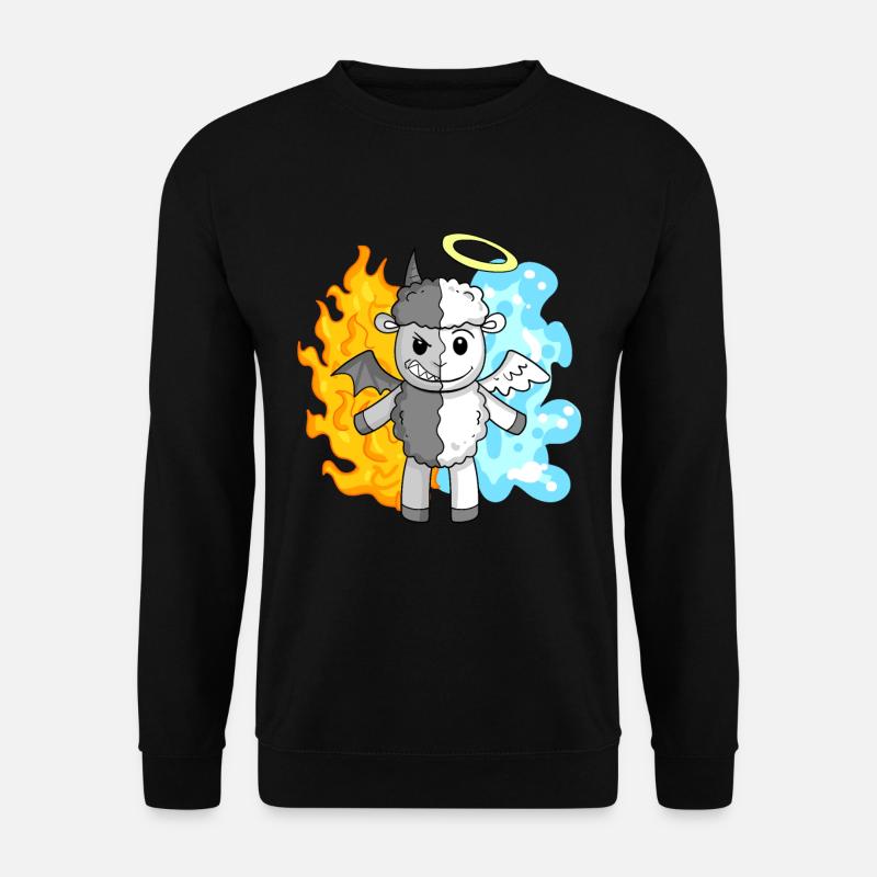 Sheep - Angels and Devils - Unisex Sweatshirt - black