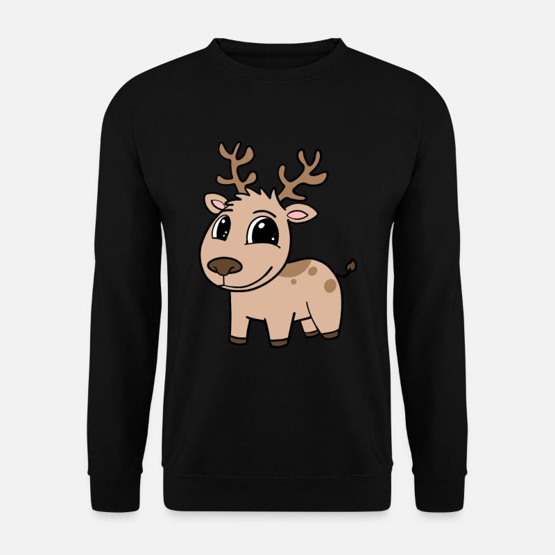 Reh - Unisex Pullover - Schwarz