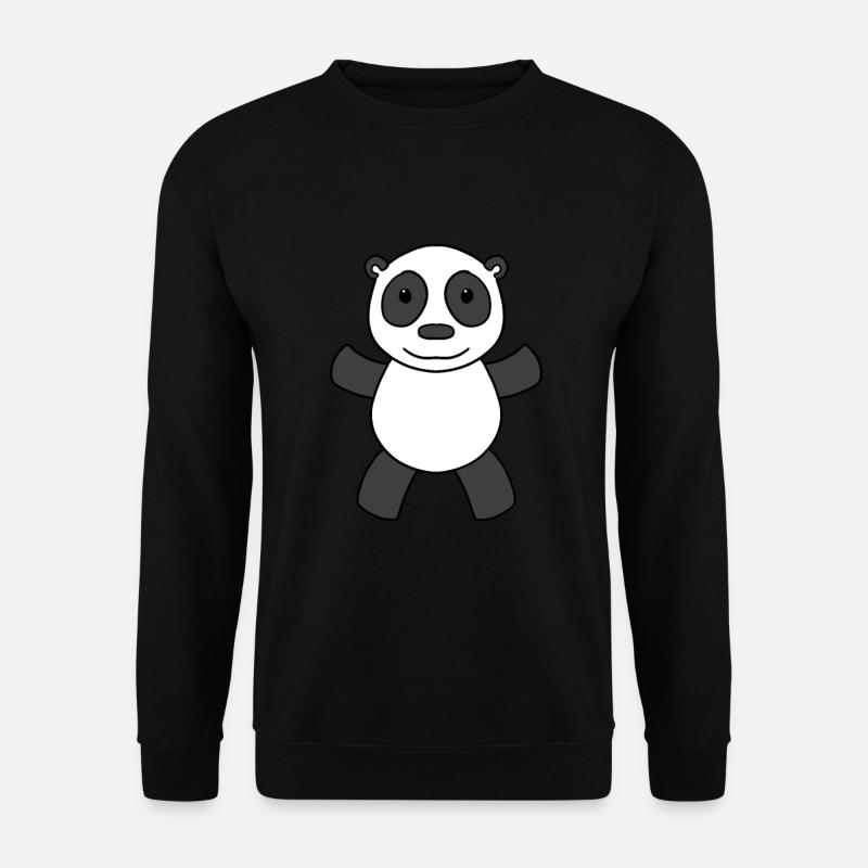 Panda Bear Cute - Unisex Sweatshirt - black