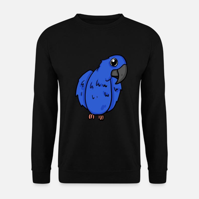 Hyacinth Macaw Parrot Bird - Unisex Sweatshirt - black