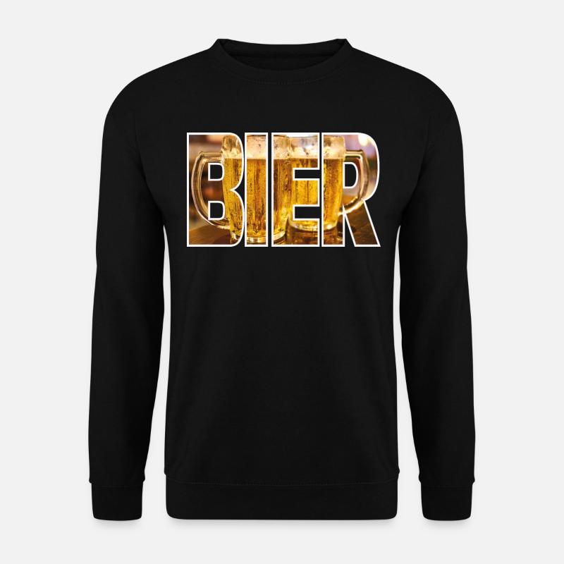 Bier - Unisex Pullover - Schwarz