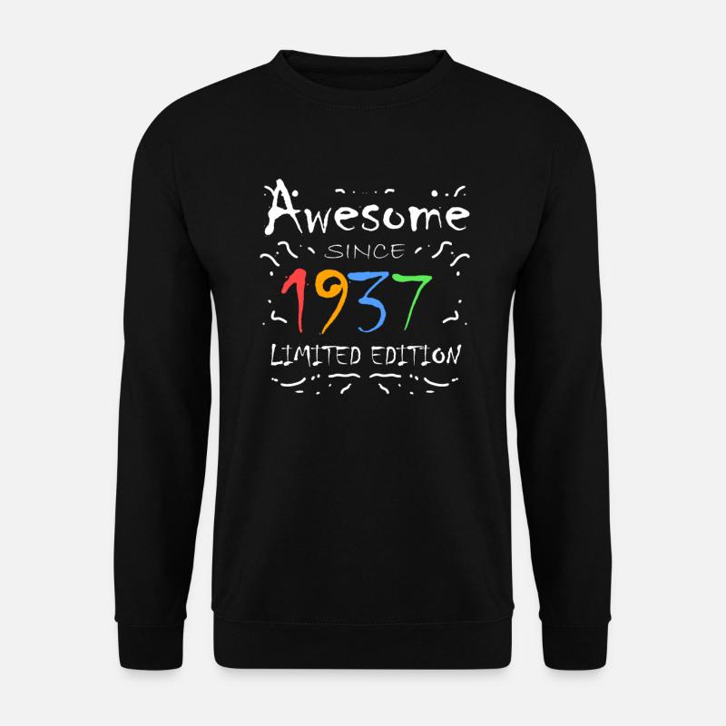 1937 - Born 1937 - Unisex Sweatshirt - black