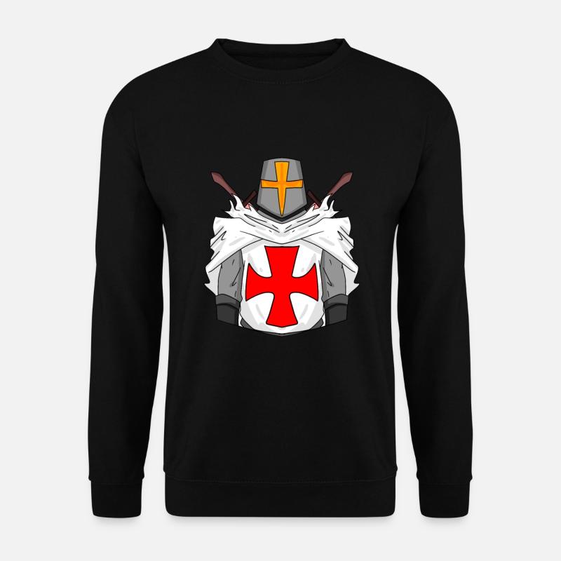 Templer Schwert Kreuz - Unisex Pullover - Schwarz