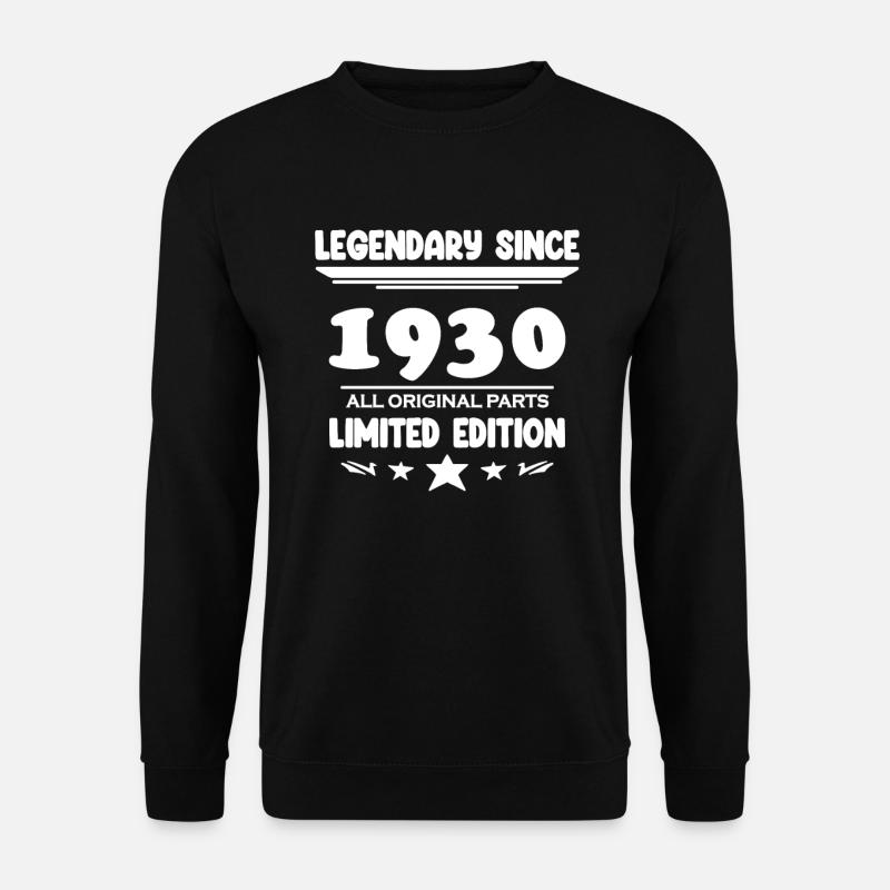 1930 - Born 1930 - Unisex Sweatshirt - black