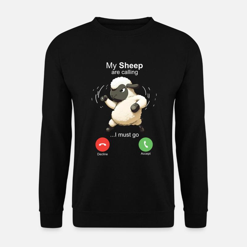 My Sheep are Calling - Unisex Pullover - Schwarz