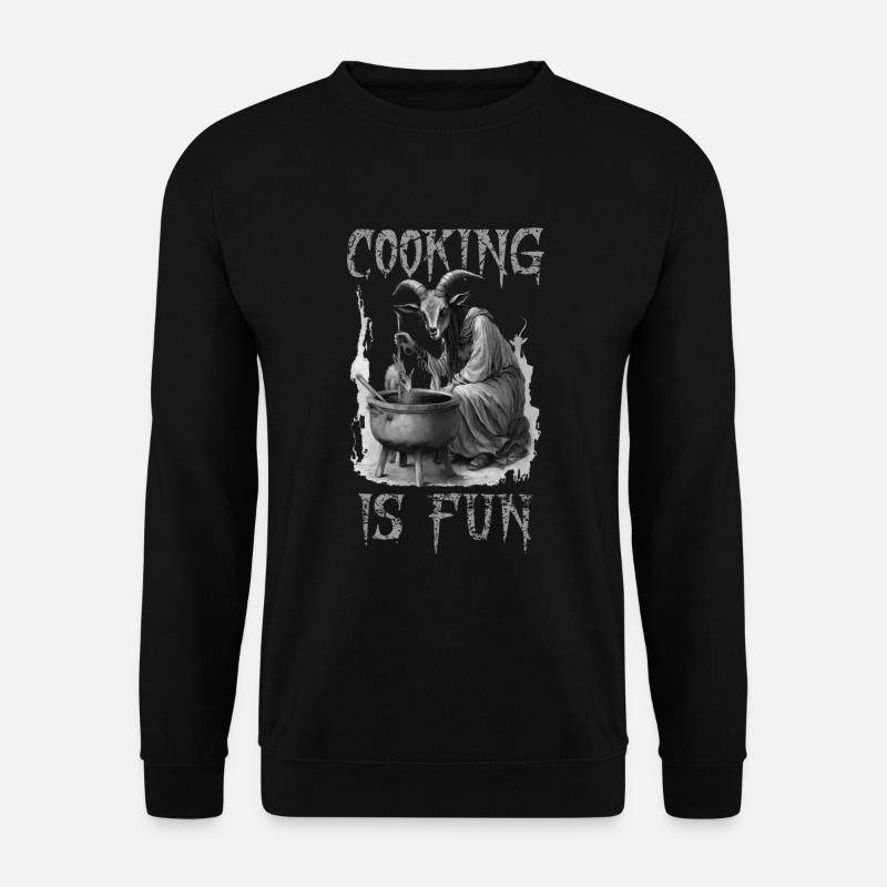 Cuisiner est Fun Goth - Sweat-shirt Unisexe - noir