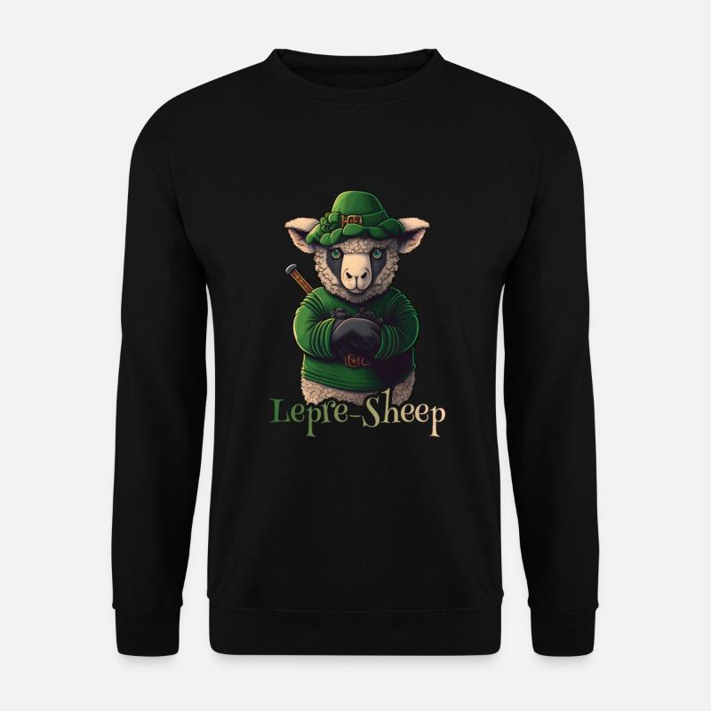 Lepre-Sheep St. Patty - Unisex Pullover - Schwarz