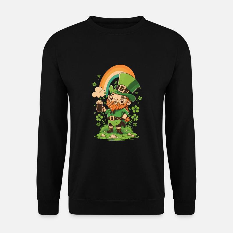 St. Patty Kobold - Unisex Pullover - Schwarz
