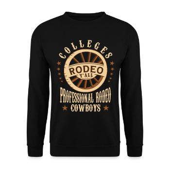 Universitäten Rodeo - Unisex Pullover - Schwarz - Vorne - Alina (178cm) & Michal (187cm)