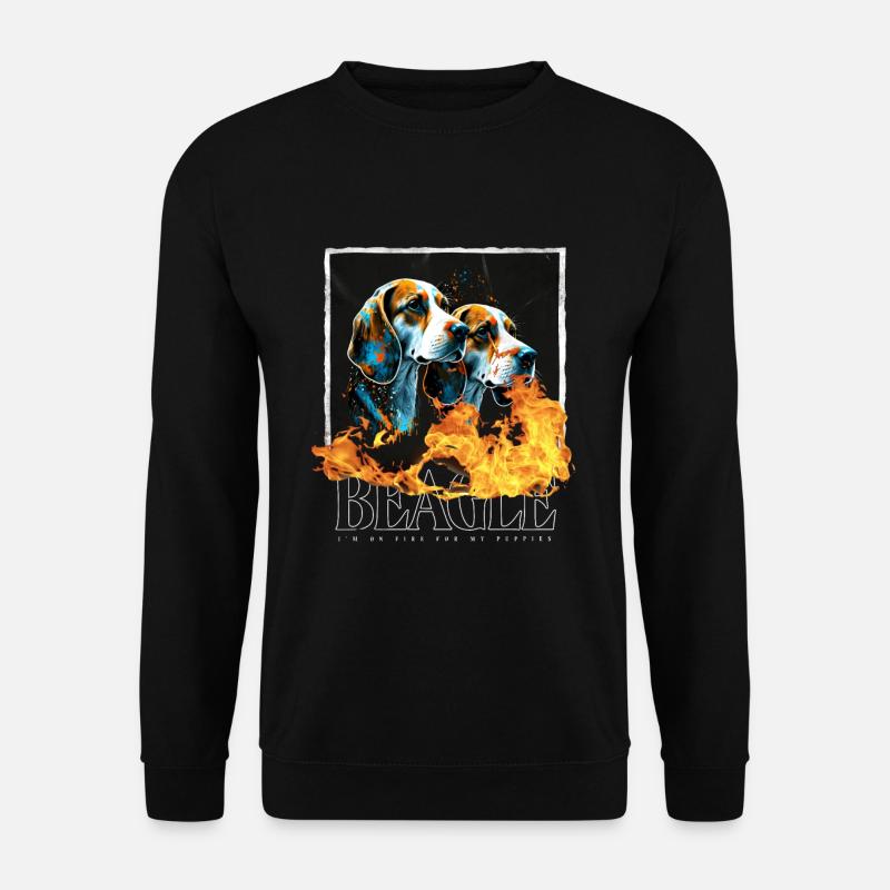 Portrait d’image de Beagle - Sweat-shirt Unisexe - noir