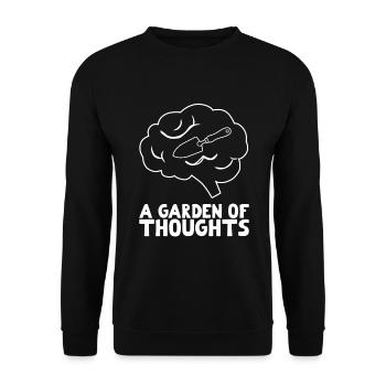 Inspiring Gardner sayings - Unisex Sweatshirt - black - Front - Alina (178cm) & Michal (187cm)