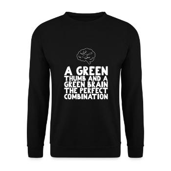 Inspiring Gardner sayings - Unisex Sweatshirt - black - Front - Alina (178cm) & Michal (187cm)