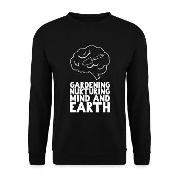 Inspiring Gardner sayings - Unisex Sweatshirt - black - Front - Alina (178cm) & Michal (187cm)