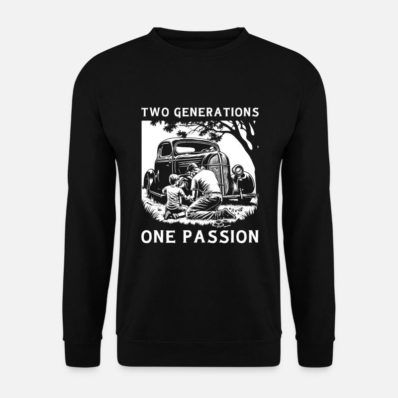 Two Generations One Passion - Unisex Pullover - Schwarz