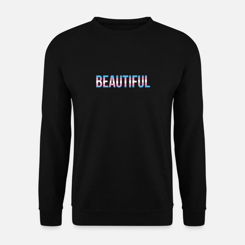 Beautiful in Colors of TRans - Unisex Pullover - Schwarz