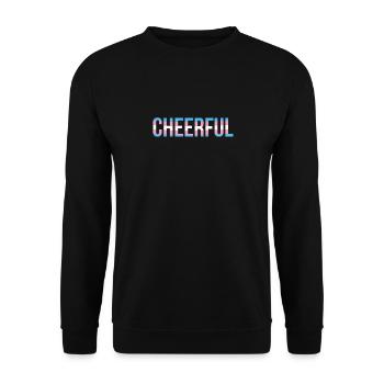 Cheerful in Colors of Trans - Unisex Pullover - Schwarz - Vorne - Alina (178cm) & Michal (187cm)