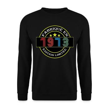 Made in 1973 Limited Edition - Unisex Sweatshirt - black - Front - Alina (178cm) & Michal (187cm)